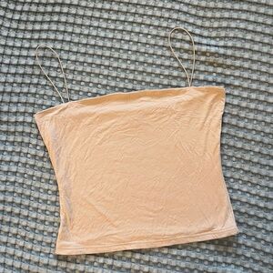 That’s So Fetch Tan-Cream Spaghetti Strap Top